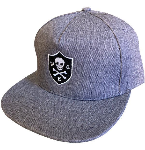WKS Skull & Bones Snapback Cap