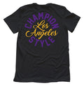 LA Champion Style Purple & Gold Tee