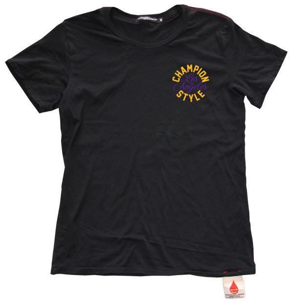 LA Champion Style Purple & Gold Tee