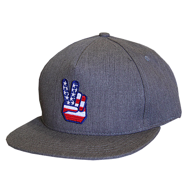 Peace Sign Snapback Cap