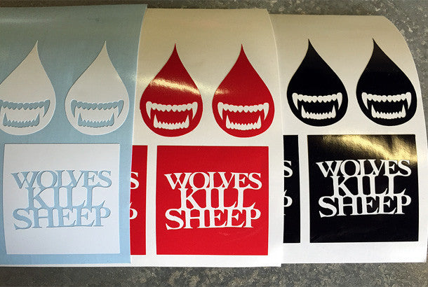Wolves Kill Sheep : Assorted Stickers 3 Pack - Wolves Kill Sheep®
